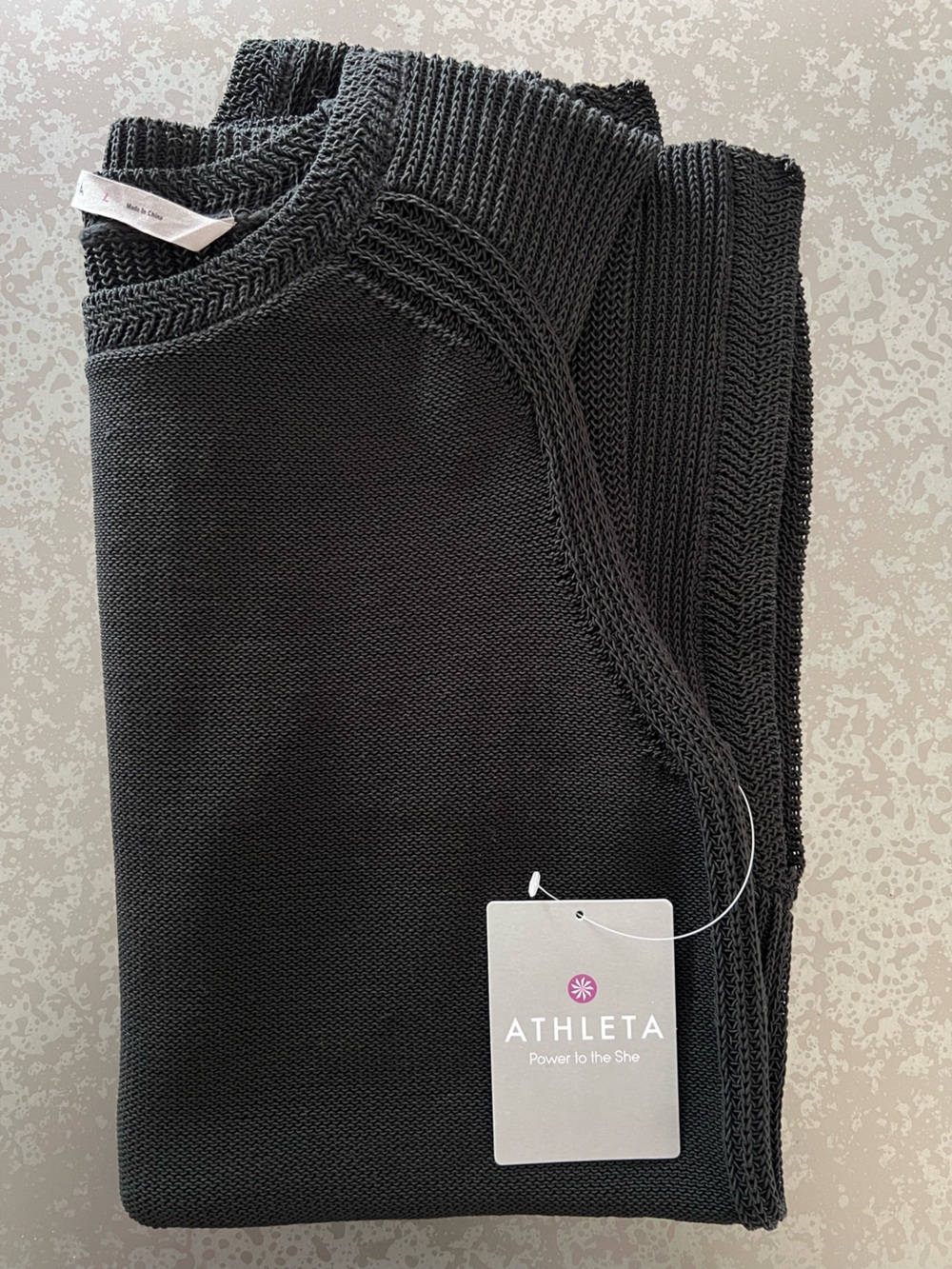 Athleta Black Sleeveless Knit Shift Top
